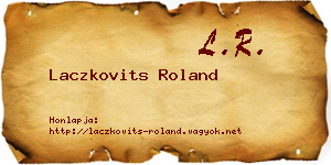 Laczkovits Roland névjegykártya